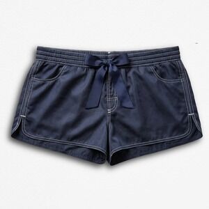 Zero Xposur Womens Black Board Shorts Size 12 Swim Pockets Contrast Stitch